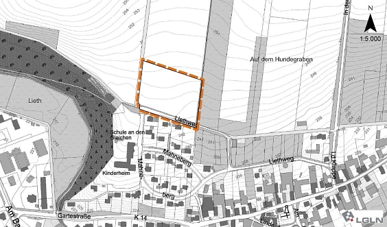 Bekanntmachung B-Plan Nr. 092 -Liethweg- Rittmarshausen- Bild 1 Bekanntmachung B-Plan Nr. 092 -Liethweg- Rittmarshausen- Bild 1