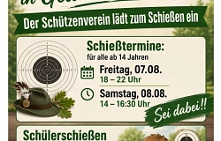 Einladung zum Schützenfest-Schießen