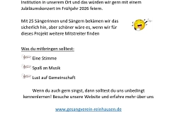 Reinhausen - Sing mit uns