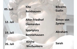 Sommergottesdienste