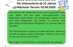 Upcycling-Nähwerkstatt im RUZ Reinhausen